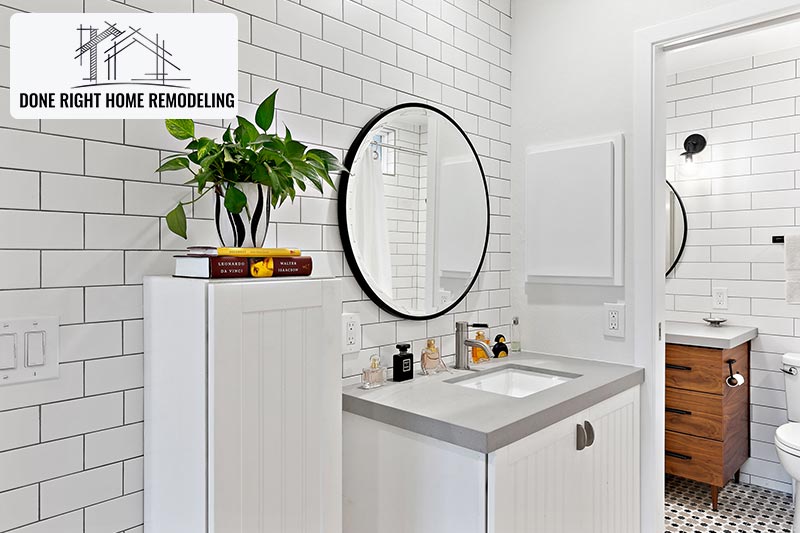 Transformation Of A Small Bathroom